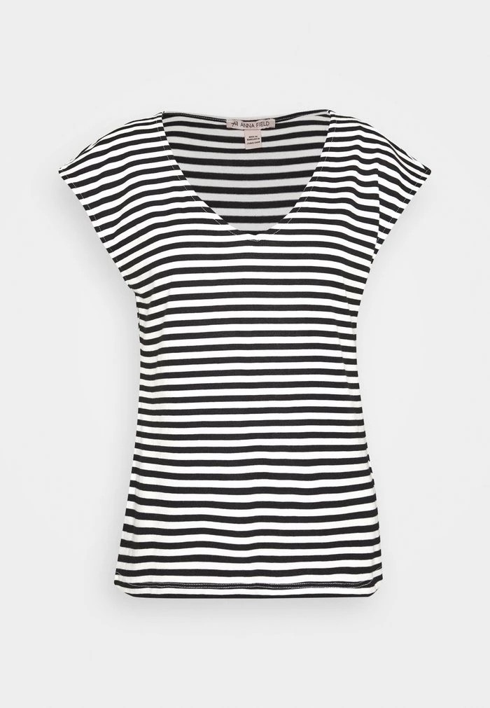 T-Shirt ANNA FIELD Anna Field Print T-shirt Noir Femme | WDA-1382499